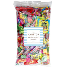 The Hampton Popcorn Company ultimate candy variety pack sealed bags, ideal for gifting.