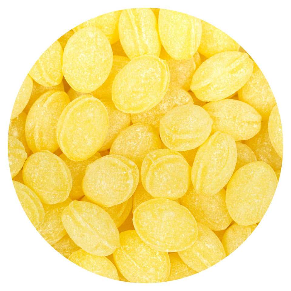 Hampton Claeys Sanded Lemon Drops bulk bag shown for sharing at events