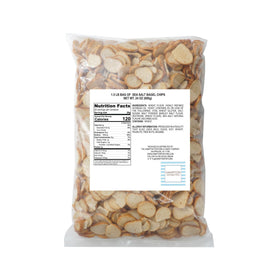 Hampton Sea Salt Bagel Chips ready for dipping, highlighting versatile serving options.