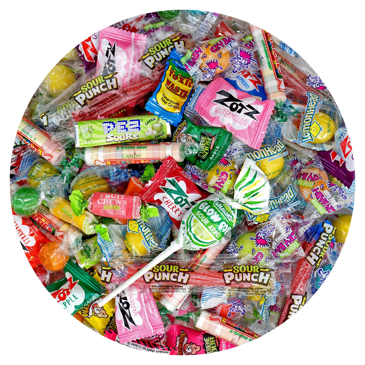 The Hampton Sour Candy Variety Pack bulk assortment for parties and gifting.