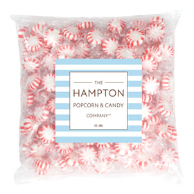 Starlight Mints close-up swirl shows red and white peppermint stripes