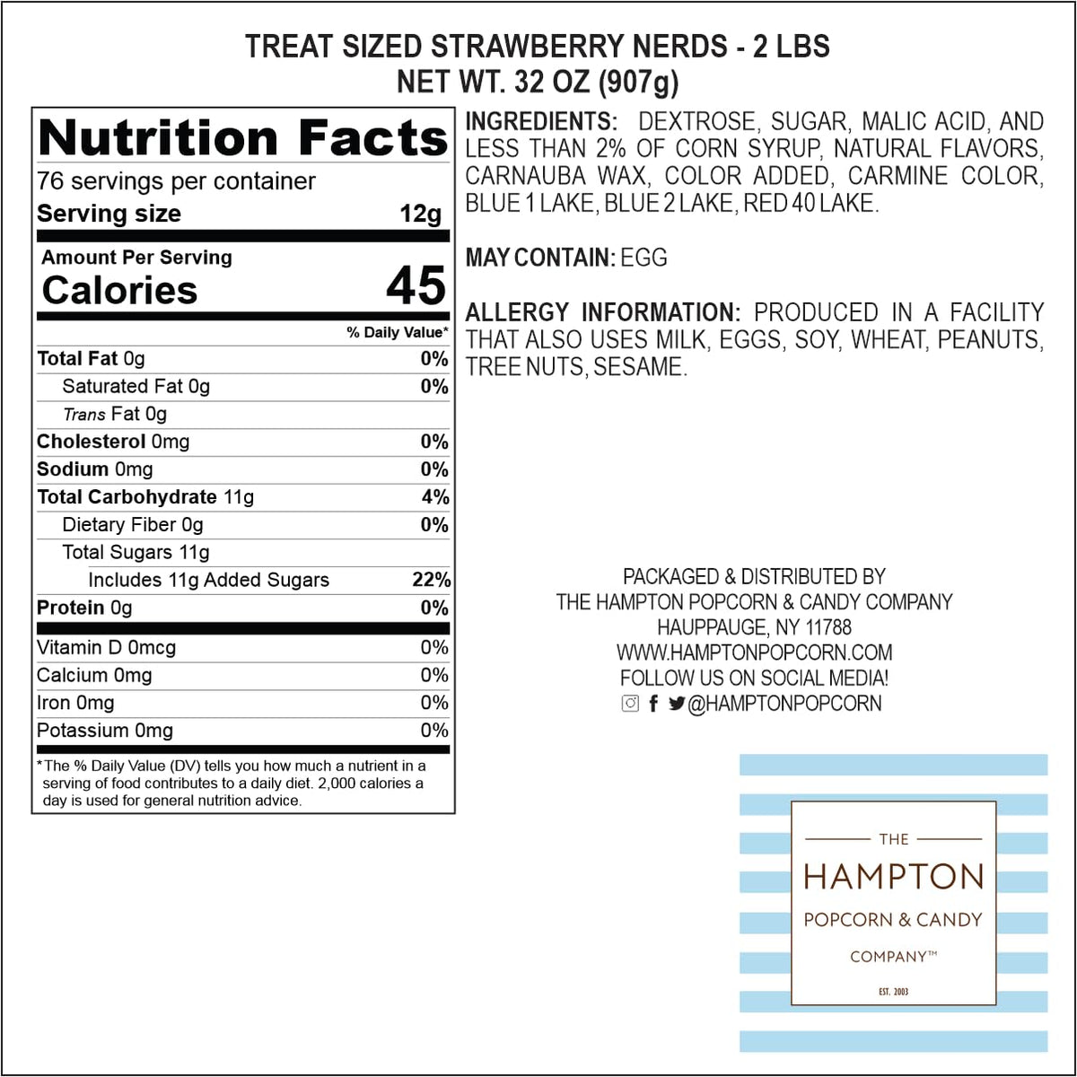 Hampton strawberry candy makes festive party favors with a sweet twist.