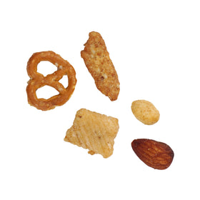 Close-up of The Hampton Tailgate Crunch nuts showing protein-rich blend for sustained energy.