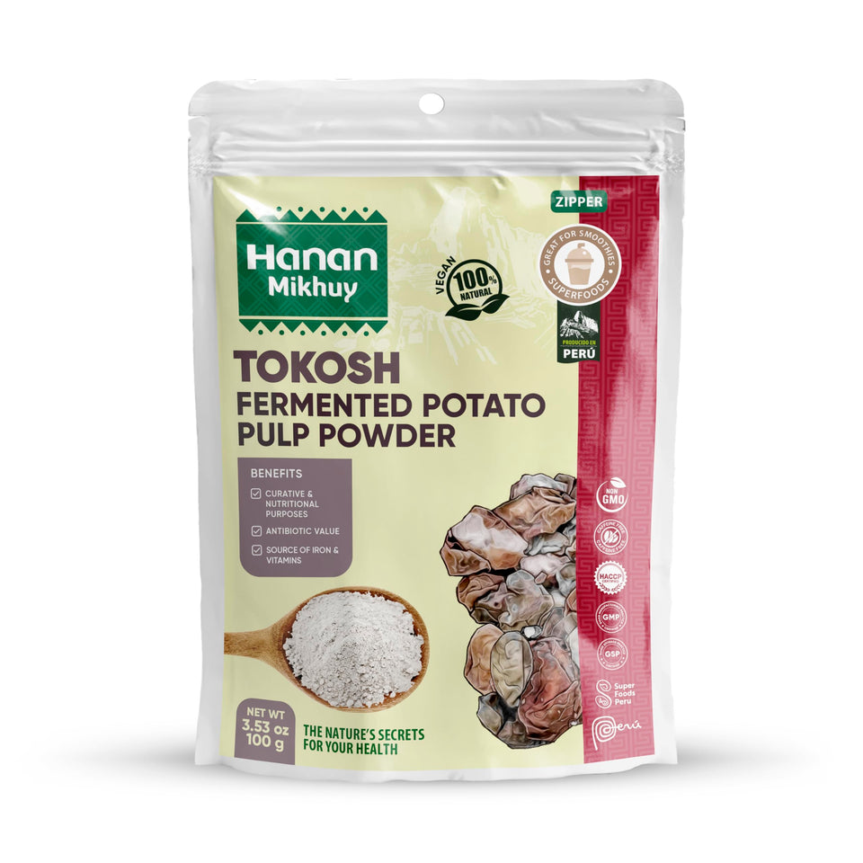 HANAN MIKHUY Tokosh 100g label shows clean fermentation and vegan ingredients.