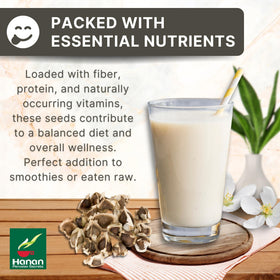 Hanan Moringa seeds brand logo representing a trusted Peru-origin superfood