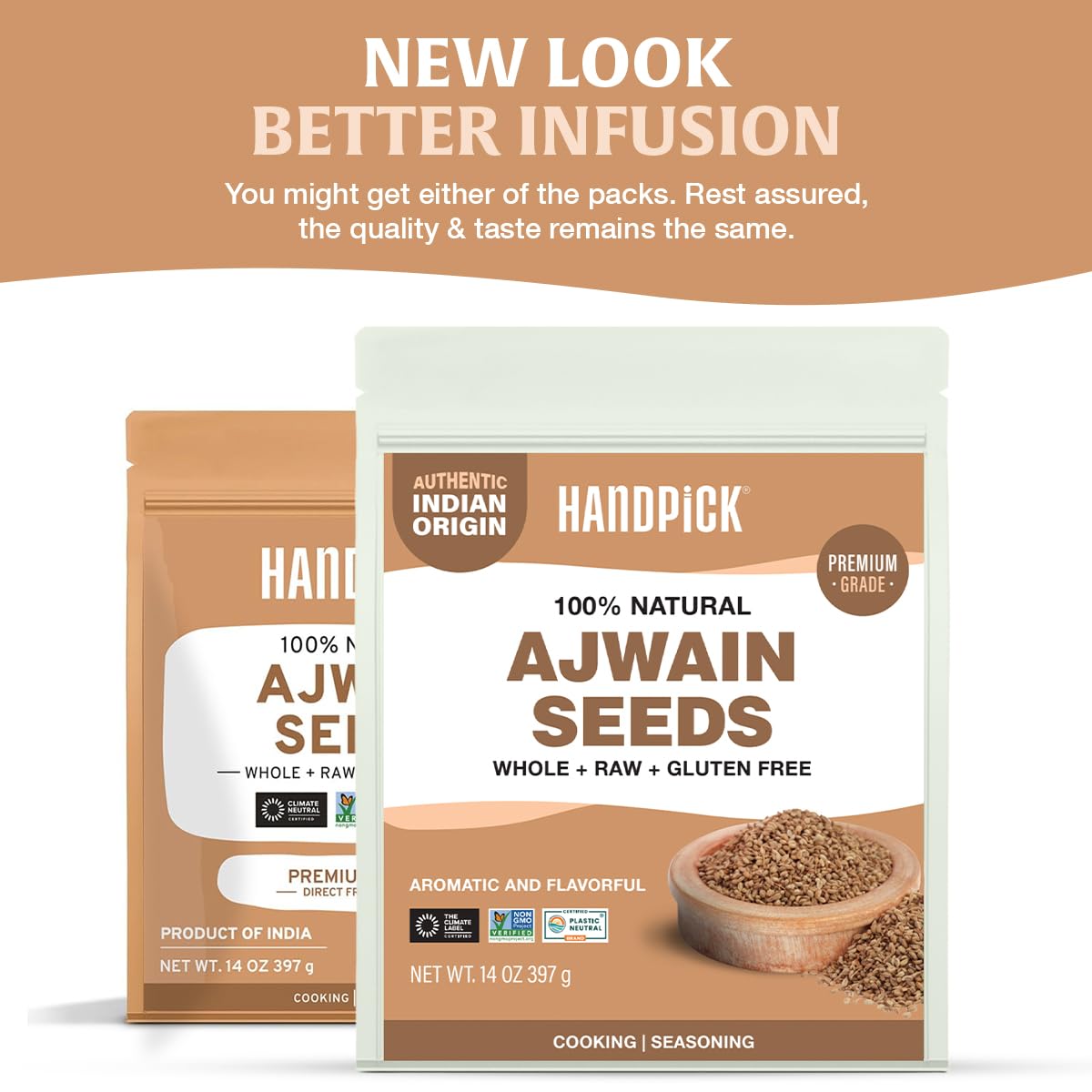 HANDPICK Ajwain aroma close-up highlights zingy, peppery scent for curries and breads