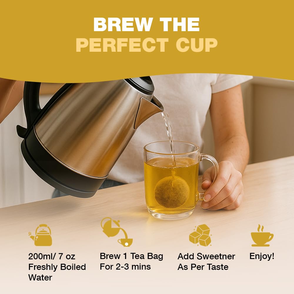 Allergen information panel on HANDPICK tea informs and reassures shoppers.