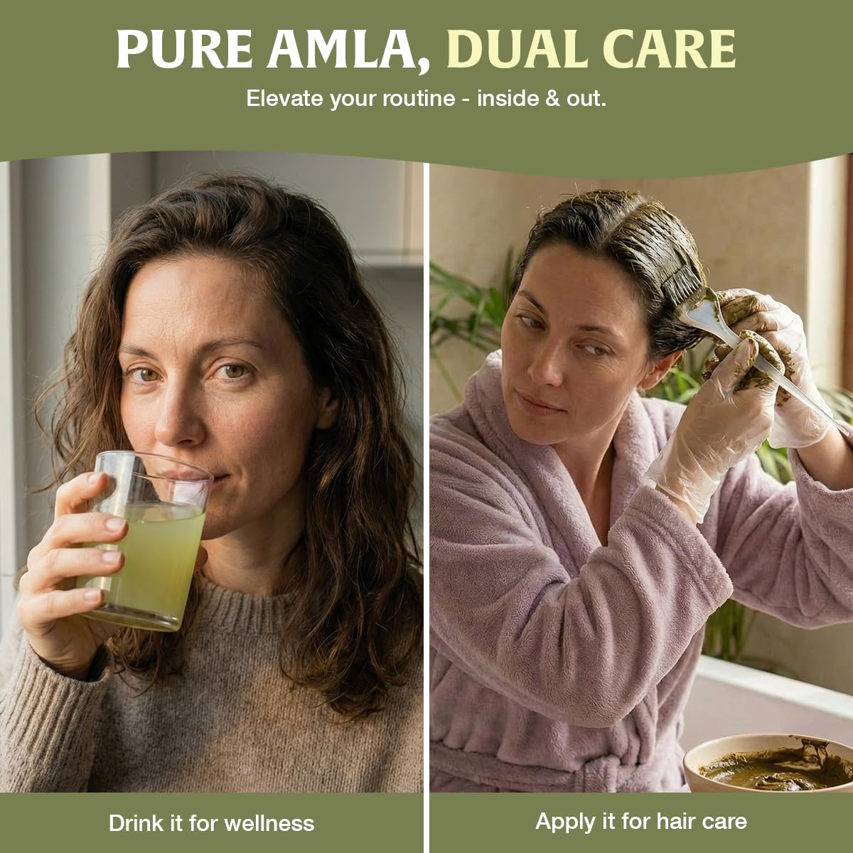 HANDPICK Amla powder resealable zip pouch keeps powder fresh between uses.
