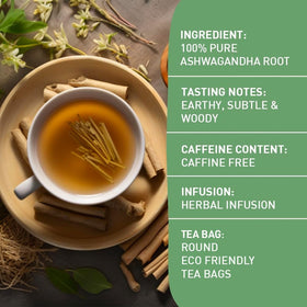HANDPICK Ashwagandha tea aroma invites calm evenings.