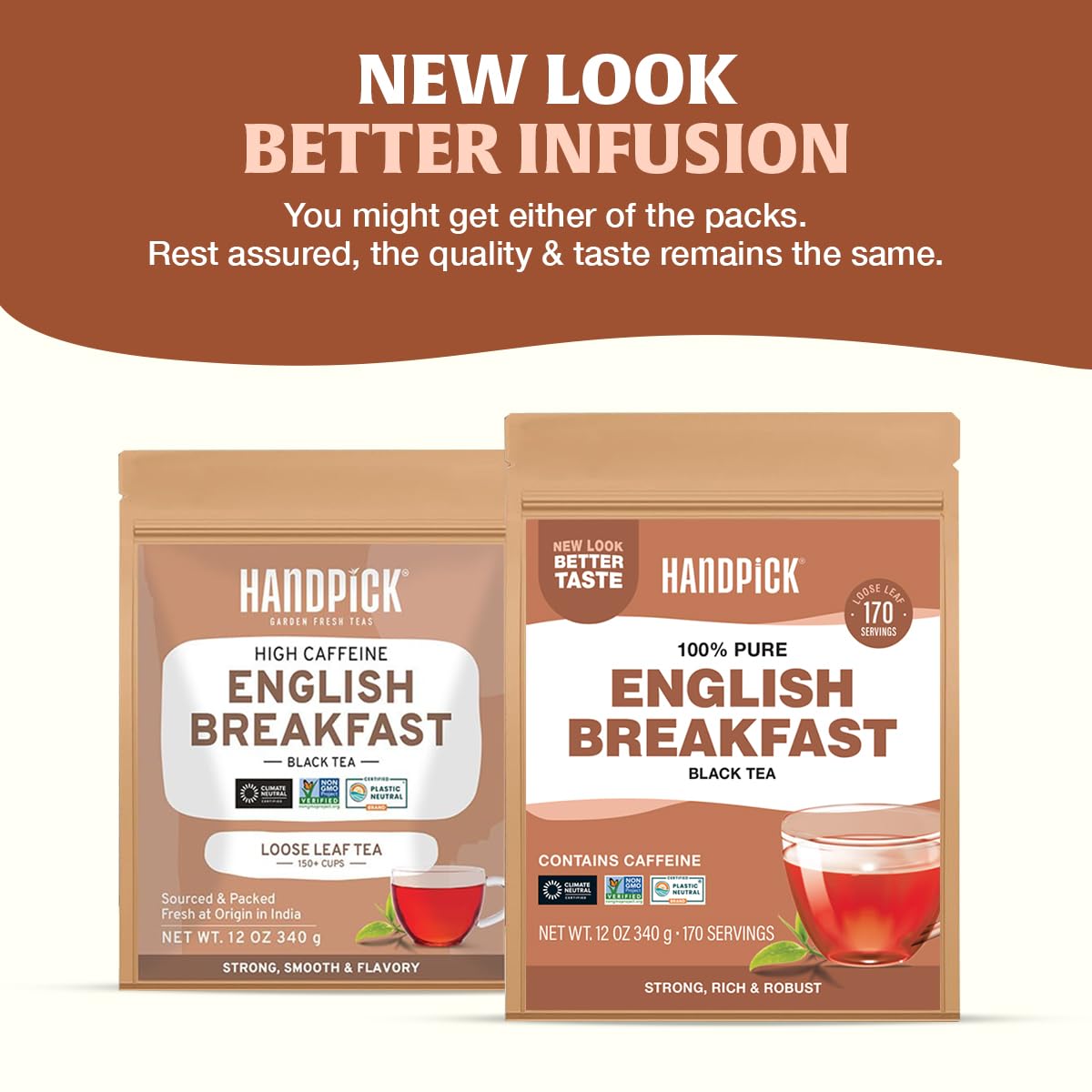 HANDPICK Assam black tea loose leaves for a robust brisk cup.
