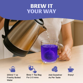 HANDPICK Butterfly Pea Tea can elevate cocktails with a natural color accent.