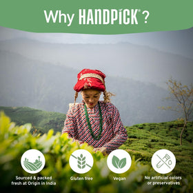 HANDPICK carbon-neutral and plastic-neutral commitment by the brand.