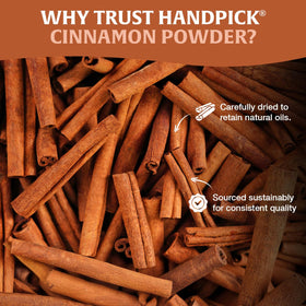 HANDPICK Cinnamon Powder dusted on cookies or cakes for flavor