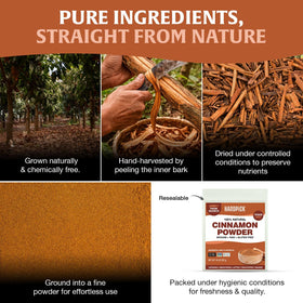 HANDPICK Cinnamon Powder on spice shelf signals versatile pantry staple