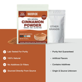 HANDPICK Cinnamon Powder stirred into tea or latte for warmth