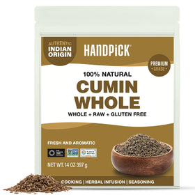 HANDPICK Cumin Seeds from Rajasthan in a resealable pouch for easy storage