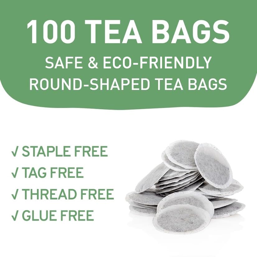 HANDPICK eco-friendly round tea bags help reduce waste.