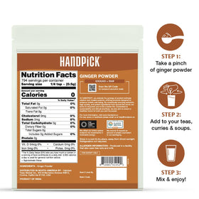 HANDPICK Ginger Powder origin Karnataka, India, sourcing quality and authenticity.