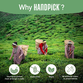 HANDPICK Green Tea fair-trade label emphasizes ethical sourcing