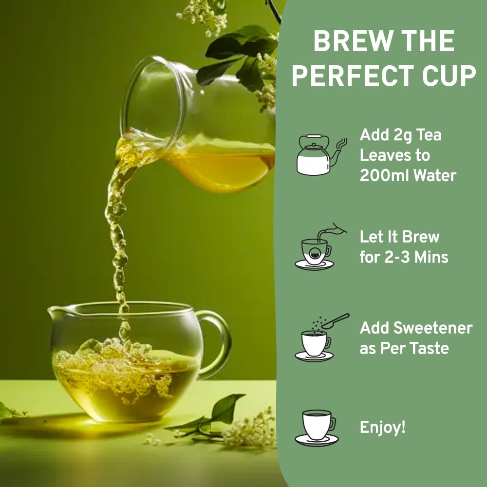 HANDPICK Green Tea packaging showcases a reusable zip pouch and branding
