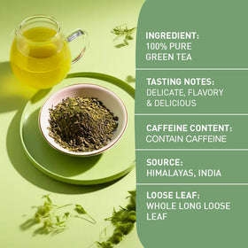 HANDPICK Green Tea reseal zip pouch demonstrates freshness and convenience