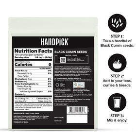 HANDPICK Black Cumin seeds ready to elevate recipes.