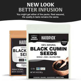 HANDPICK Kalonji whole seeds closeup boosts flavor in curries.