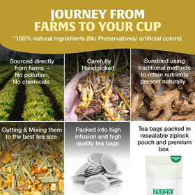 HANDPICK Lemon Ginger Herbal Tea aroma steam signaling a comforting tea moment