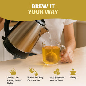 HANDPICK Lemon Ginger Herbal Tea carbon-neutral initiative symbolizing responsibility