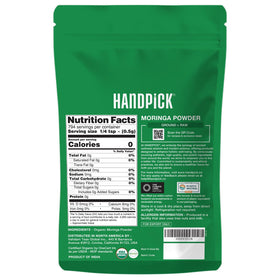HANDPICK Moringa Powder recyclable packaging reinforces eco-conscious brand