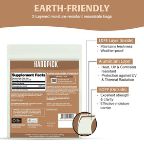HANDPICK packaging highlights gluten-free and non-GMO features for clarity.