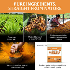 HANDPICK pure turmeric powder with no artificial flavors