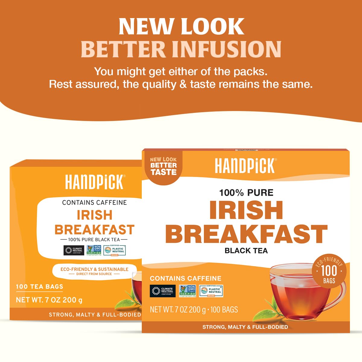 HANDPICK round eco-conscious tea bags highlight sustainable design for responsible tea rituals.