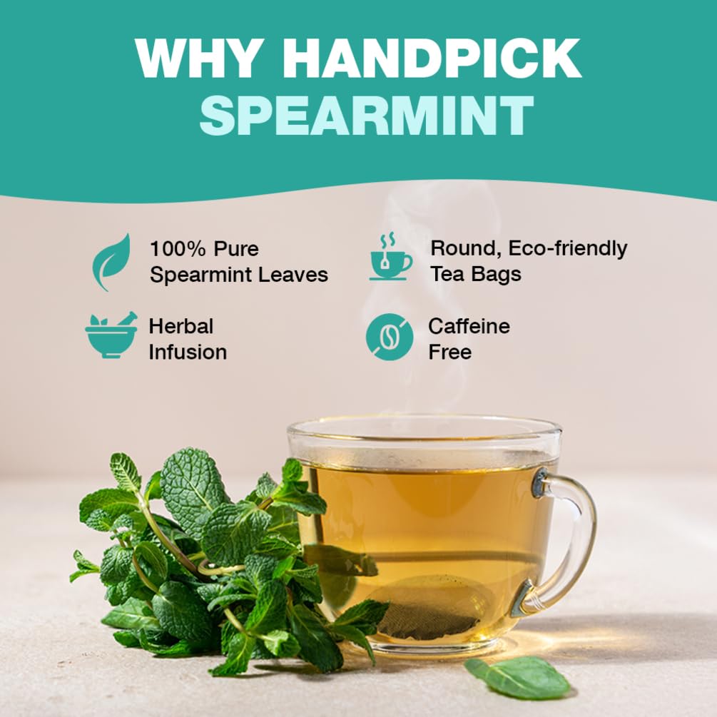 HANDPICK Spearmint aroma close-up signaling bright, refreshing scent.