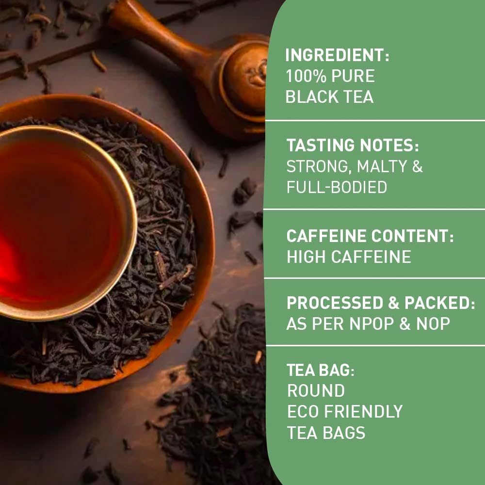 HANDPICK tea bag closeup emphasizes sturdy material and full-bodied brew potential.