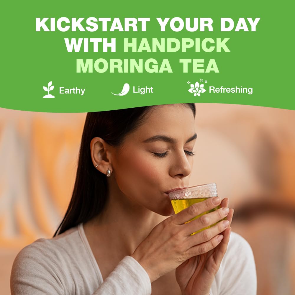 HANDPICK tea bag infusing in hot water demonstrates quick brew and aroma