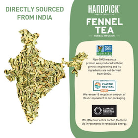HANDPICK tea bags in clear packaging reveal pure, ingredient-forward experience