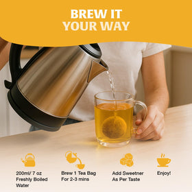 HANDPICK Tea box exterior shot suggests sustainable packaging and brand transparency.