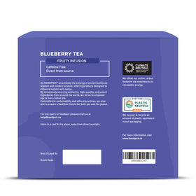 HANDPICK Wild Blueberry Tea Bags berry and hibiscus notes entice.