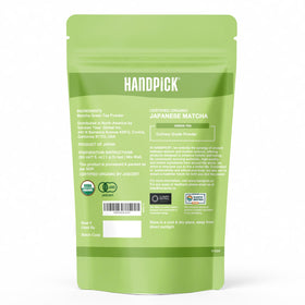 HANDPICK Ziplock pouch seals freshness with aromatic opening.