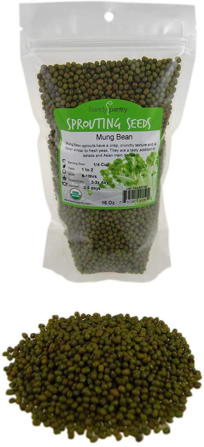 Handy Pantry mung bean sprouting seeds for quick sprouts at home