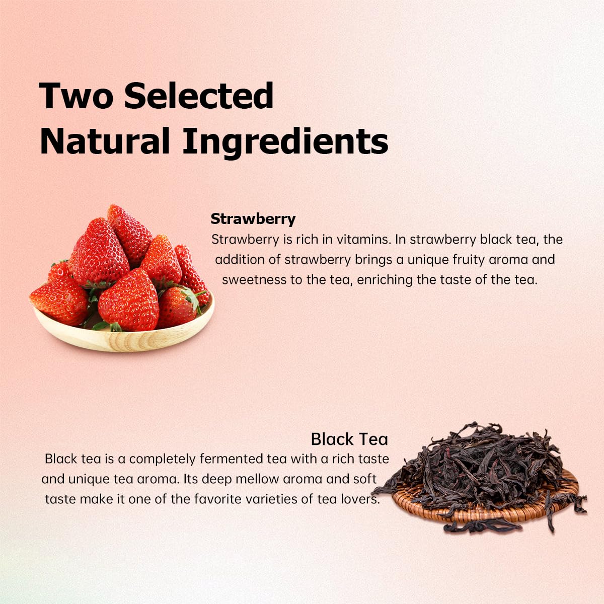 HANFANGLING Strawberry Black Tea aroma with steam rising from a cup for a relaxing moment