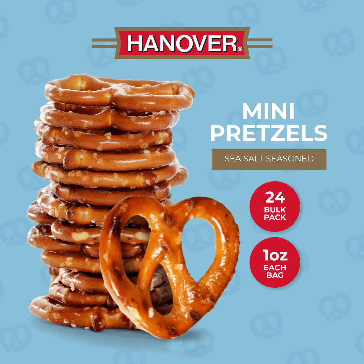 Hanover sea-salt pretzels snack time—Kosher and Non-GMO option