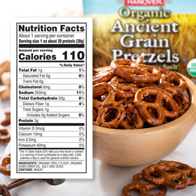 Hanover spelt sea-salt pretzel bag 1oz for lunchbox-ready snacking