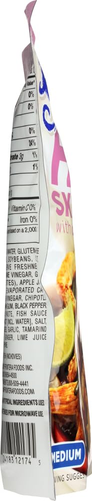HAO BOSCH Frontera Classic Fajita Sauce label close-up highlighting bold flavor.