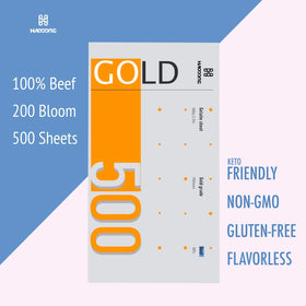 HAODONG 200 Bloom sheets dissolve easily, preserving dessert flavor.