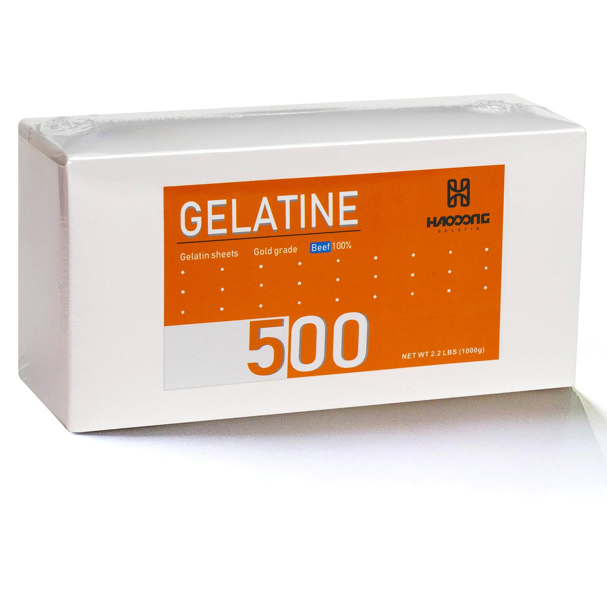 HAODONG gold gelatin sheets packaging with multiple sachets for easy storage.