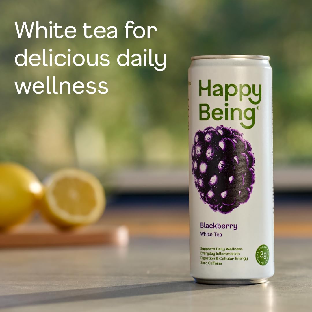 Happy Being Blackberry White Tea 4-pack for easy daily servings.