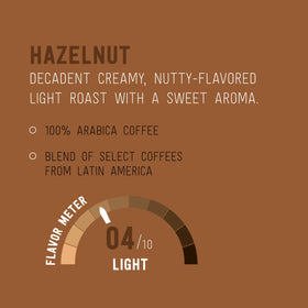 Happy Belly Arabica beans ensure a refined, consistent cup with a nutty profile.