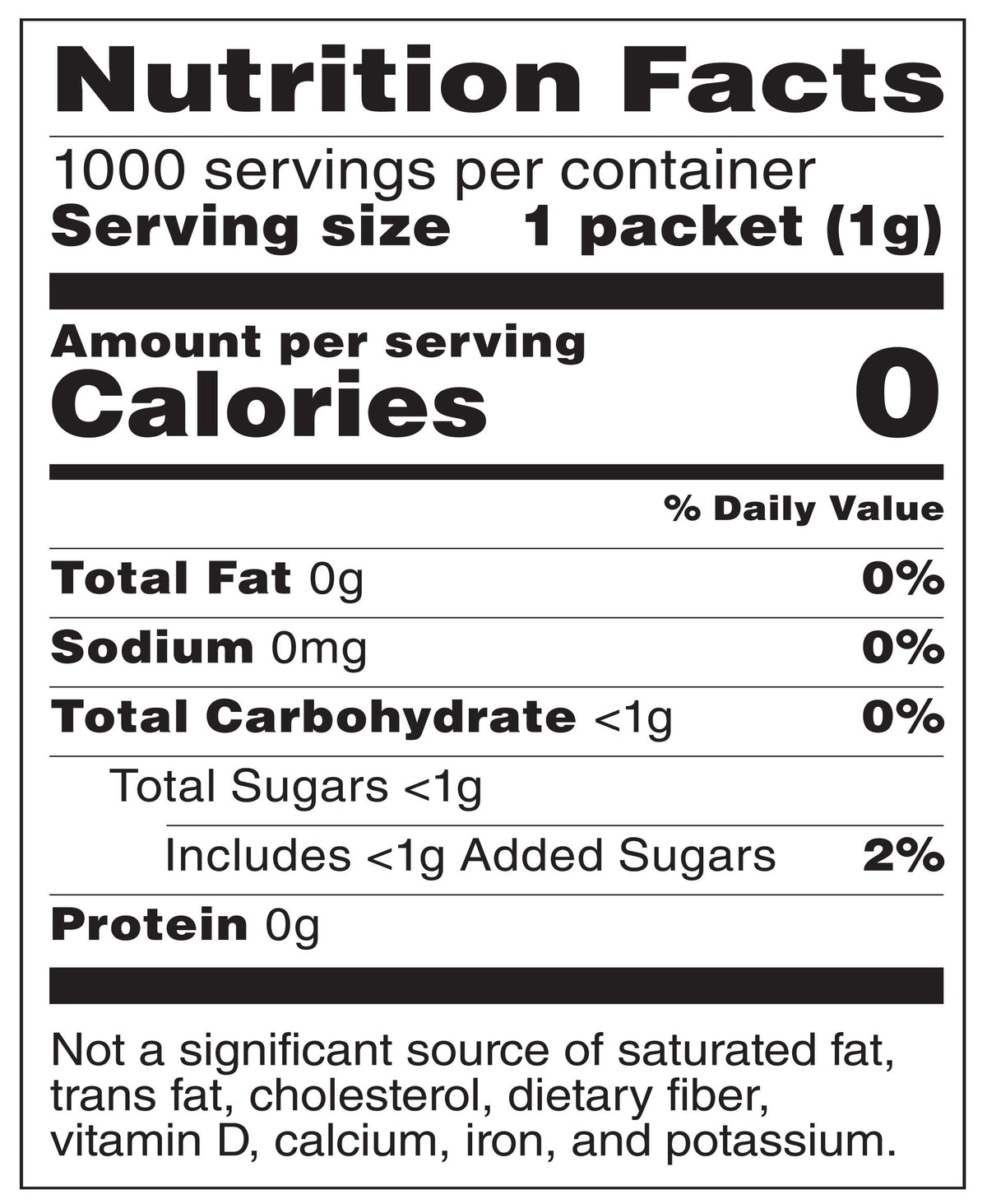 Close-up of Happy Belly blue aspartame packaging
